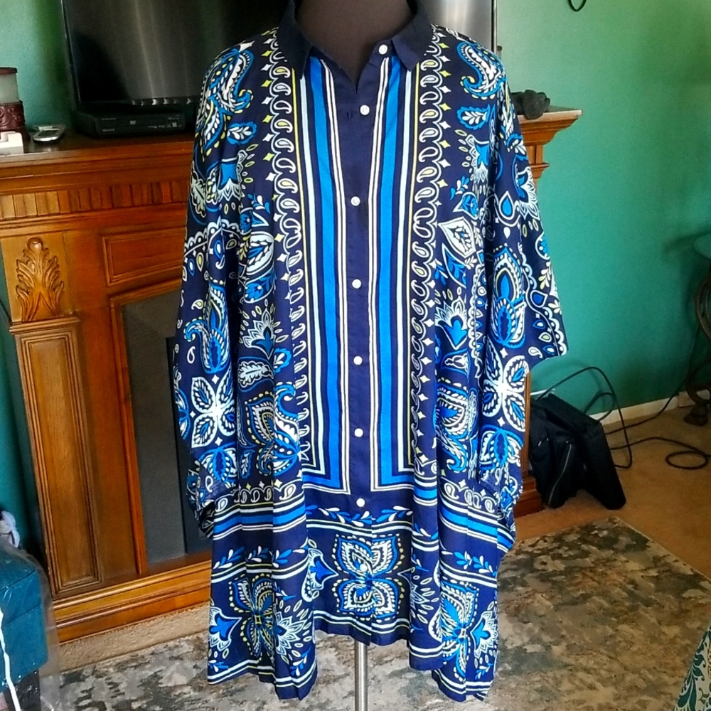 Lands End tunic blouse
